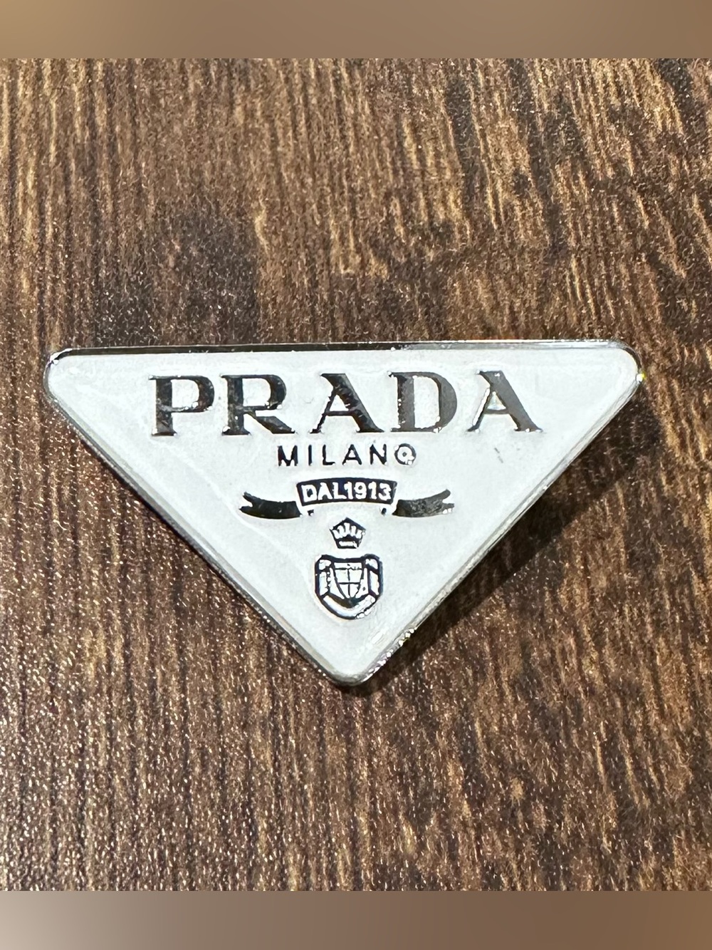 Silver Triangle Logo Pin - Silver